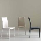 Stuhl komplett mit Kunstleder bezogen, Modern- Eloisa Viadurini