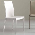 Moderner Stuhl komplett aus Kunstleder bezogt - Eloisa