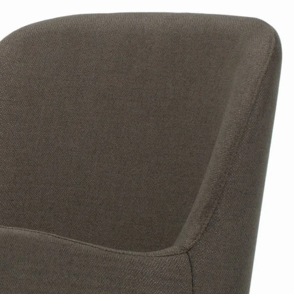 Stuhl mit Armlehnen mit Holzbeinen und gepolstertem Sitz, hergestellt in Italien – Bari Viadurini