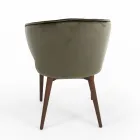 Stuhl mit vollständig gepolstertem Sitz und Rückenlehne, hergestellt in Italien – Adria Viadurini