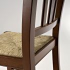 Küchenstuhl aus Buchenholz und Stroh Italienisches klassisches Design - Hegel Viadurini