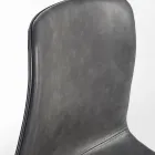 Vintage Design Küchen- oder Wohnzimmerstuhl aus Stahl und Kunstleder 2 Stück - Rekko Viadurini