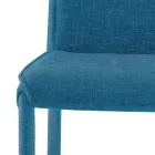 Küchenstuhl mit Stoffbezug, hergestellt in Italien, 4 Stück – Monnalisa Viadurini