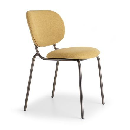 Outdoor-Stuhl mit gepolstertem Sitz und Rückenlehne, hergestellt in Italien – Sisibold Viadurini