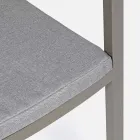 Homemotion Stapelbarer Outdoor-Stuhl aus Aluminium, 4 Stück - Carina Viadurini