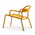 Stapelbare Outdoor Chaise Longue aus Aluminium Made in Italy, 2 Stück - Shyla