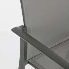 Stapelbarer Outdoor-Stuhl aus lackiertem Aluminium, Homemotion, 4 Stück - Vicki Viadurini