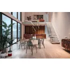 Stapelbarer Metallstuhl im Freien Hergestellt in Italien, 4 Stück - Prunella Viadurini