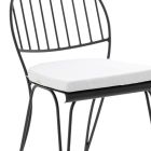 Outdoor-Stuhl aus pulverbeschichtetem Schmiedeeisen Made in Italy - Tananai Viadurini