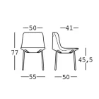 Outdoor-Stuhl aus Polyethylen und Aluminium Made in Italy 2 Stück - Rizia Viadurini