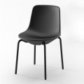 Outdoor-Stuhl aus Polyethylen und Aluminium Made in Italy 2 Stück - Rizia