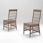 Outdoor-Stuhl aus Polyrattan mit optionalem Kissen - Gigi Viadurini