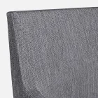 Outdoor Stuhl gepolstert in Stoff mit Aluminiumbeinen, 4 Stück - Nia Viadurini