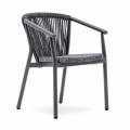 Stapelbarer Gartenstuhl aus Aluminium und technischem Stoff - Smart By Varaschin