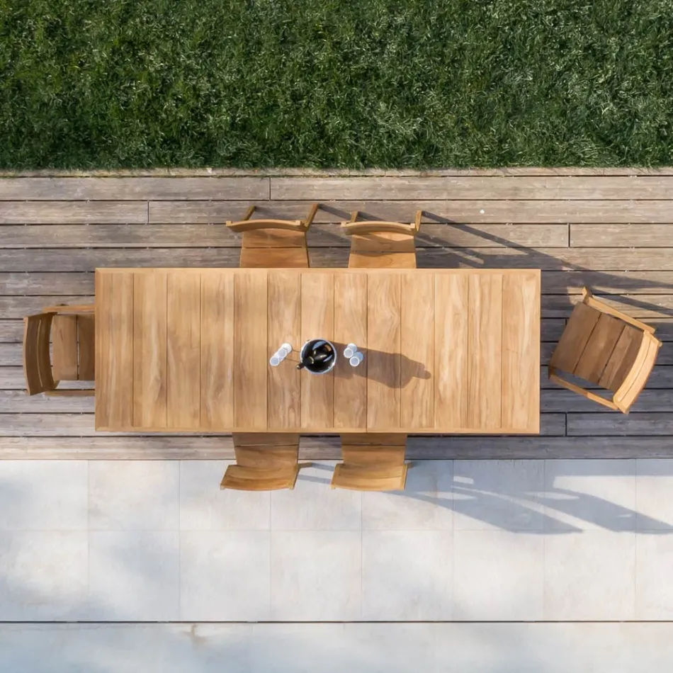 Gartenstuhl aus Teakholz - Marie Viadurini