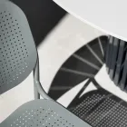 Gartenstuhl aus lackiertem Metall Made in Italy 2 Stück - Synergy Viadurini