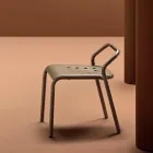 Gartenstuhl Aluminiumstruktur Made in Italy - Noss by Varaschin Viadurini