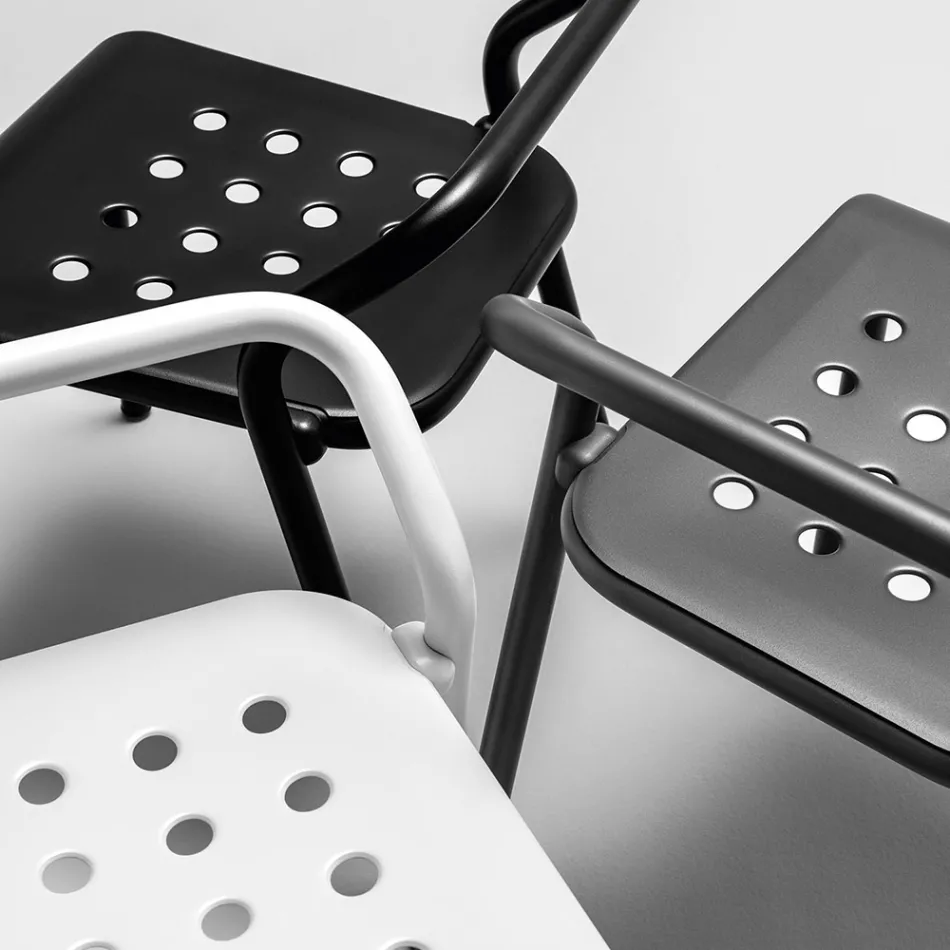 Gartenstuhl Aluminiumstruktur Made in Italy - Noss by Varaschin Viadurini