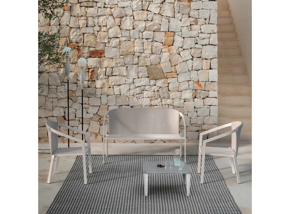 Gartenstuhlstruktur aus lackiertem Aluminium Made in Italy - Jouve Viadurini