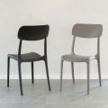 Stapelbarer Stuhl für den Innen- und Außenbereich aus Polypropylen in verschiedenen Farben - Garima