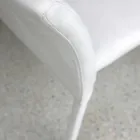 Esszimmerstuhl aus Metall mit farbigem Econabuk bezogen, 4 Stück - Anita Viadurini