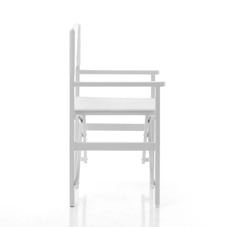 Klappbarer Regiestuhl aus Aluminium und Textilene – Fluoro Viadurini