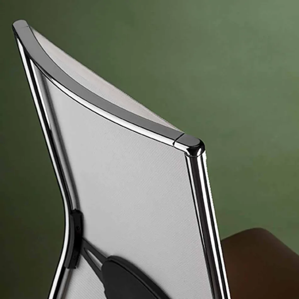 Ergonomischer Bürodrehstuhl mit Rollen und Armlehnen - Gimiglia Viadurini