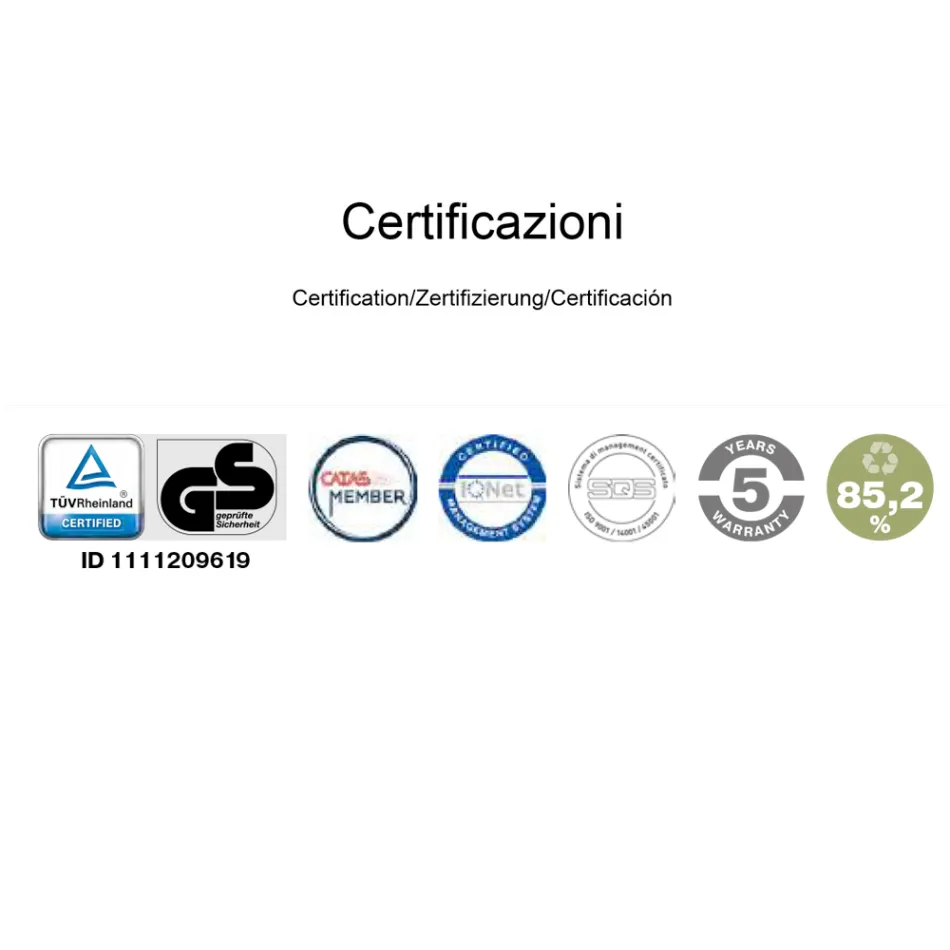 Ergonomischer Bürodrehstuhl mit Rollen und Armlehnen - Gimiglia Viadurini