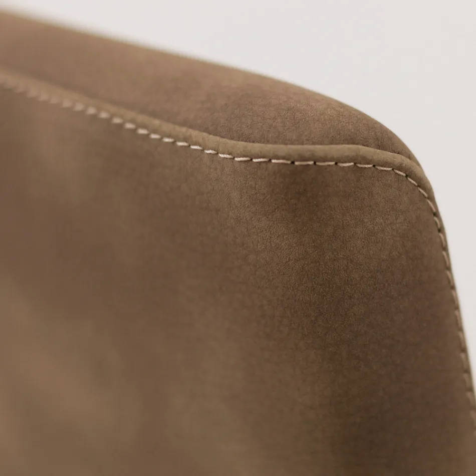 Wohnzimmerstuhl mit hoher Rückenlehne aus Kunstleder Made in Italy - Orietta Viadurini