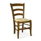 Wohnzimmerstuhl mit Struktur aus Eiche, hergestellt in Italien – Marke Viadurini