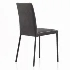 Wohnzimmerstuhl mit gepolsterten und lackierten Beinen, hergestellt in Italien – Catania Viadurini