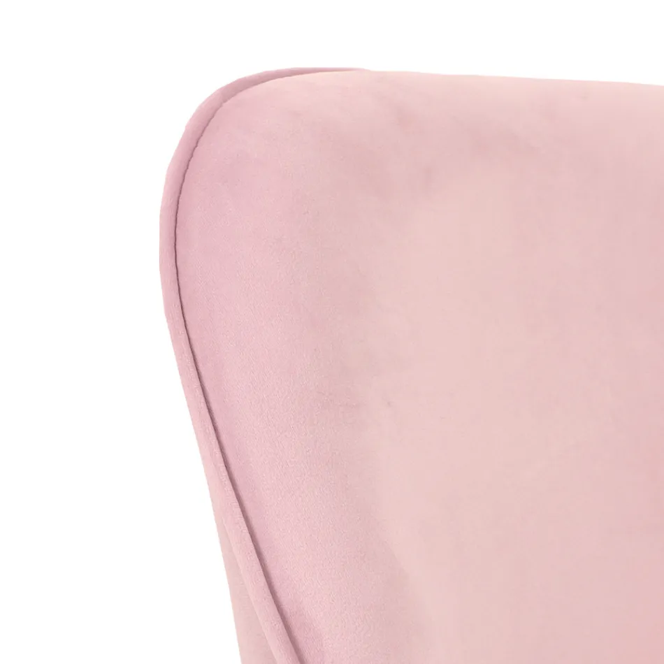 Bürostuhl mit Metallgestell und Stoffsitz – Anguilla Viadurini