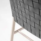 Hochwertiger Stuhl aus Buchenholz und Leder, hergestellt in Italien, 2 Stück – Nora Viadurini