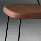Design Stuhl aus Metall und Stoff hergestellt in Italien Formia Viadurini