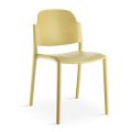 Stapelbarer Stuhl in modernem Design aus farbigem Polypropylen 4 Stück - Rapunzel