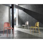 Stapelbarer Stuhl im modernen Design aus farbigem Polypropylen, 4-teilig – Rapunzel Viadurini