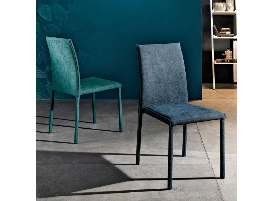 Designer-Esszimmerstuhl aus Stoff, hergestellt in Italien, Conny Viadurini