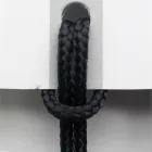 Luxusstuhl mit Armlehnen aus gebleichter Buche und Seil, hergestellt in Italien – Nora Viadurini