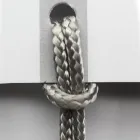 Luxusstuhl mit Armlehnen aus gebleichter Buche und Seil, hergestellt in Italien – Nora Viadurini