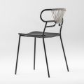 Luxus stapelbarer Stuhl aus Metall und Polyurethan Made in Italy 2 Stück - Trosa