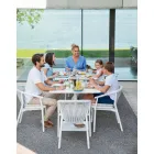 Gartenstuhl mit Armlehnen Stapelbar gepolstert H 78cm - Smart von Varaschin Viadurini