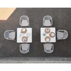 Gartenstuhl mit Armlehnen Stapelbar gepolstert H 78cm - Smart von Varaschin Viadurini