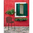 Stapelbarer Outdoor Metallstuhl Made in Italy, 4 Stück - Verna Viadurini