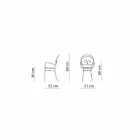 Stapelbarer Gartenstuhl aus Metall Made in Italy, 2 Stück - Autorität Viadurini