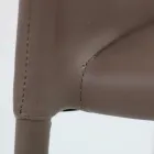 Desio moderner Design-Stuhl aus Öko-Leder für Küche oder Esszimmer Viadurini