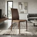 Desio moderner Design-Stuhl aus Öko-Leder für Küche oder Esszimmer