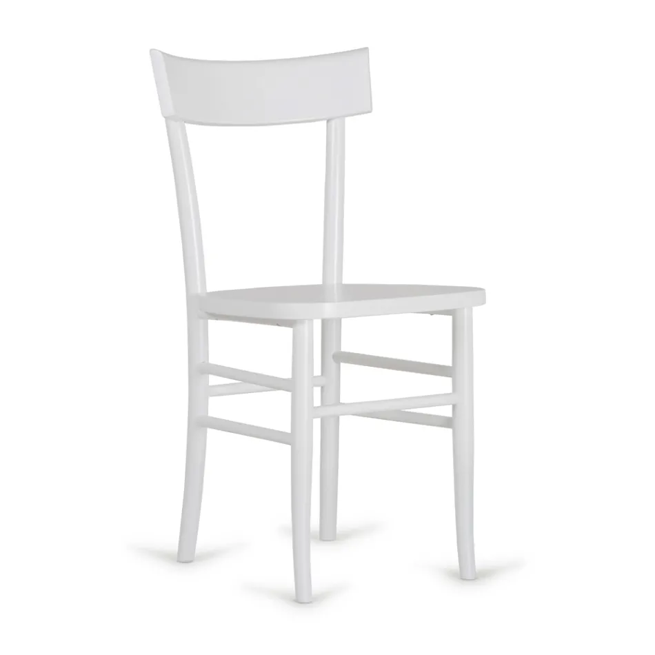 4-teiliger Stuhl aus Buchenholz in modernem Design - Stella Viadurini