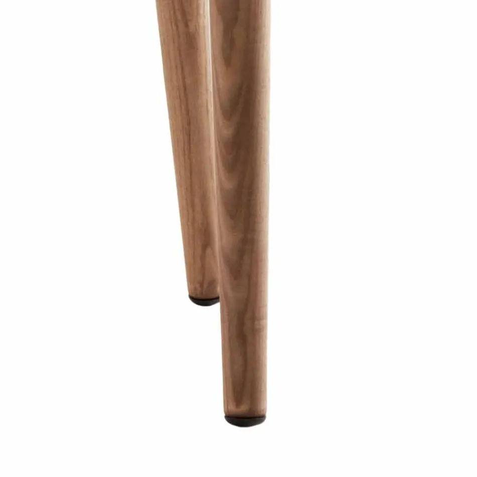 Moderner gepolsterter Stuhl aus massivem Holz, Grilli York, hergestellt in Italien Viadurini