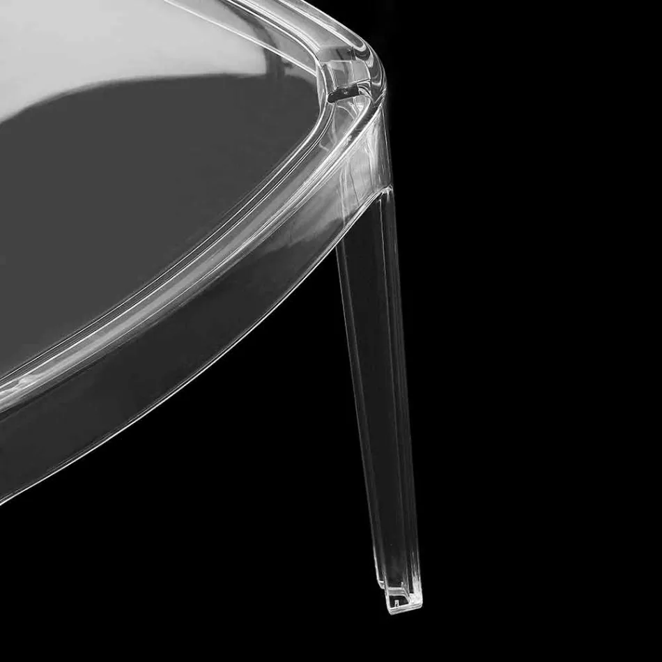 Stuhl aus transparentem Polycarbonat, modernes Design - Yanis Viadurini