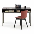 Polypropylen Stuhl mit gebeizter Eichenbasis Made in Italy, 2 Stück - Scandio Viadurini